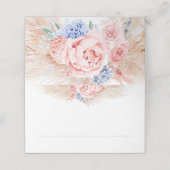 トロピカルパンパスグラス結婚ズ座席表 プレイスカード (外部開封)