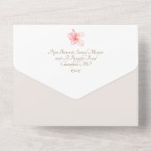 トロピカルパンパ結婚スボタニカルズ オールインワン招待状 (裏面)