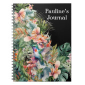 トロピカルパーソナライズされたジャーナル・トロピックス・ギフト ノートブック (正面)