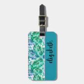 トロピカルパーソナライズされたスタイリッシュラゲッジタグ ラゲッジタグ (正面縦)