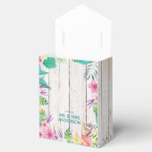 トロピカルパーソナライズされたビーチ結婚式の贈り物のお願い フェイバーボックス (オープン)