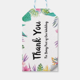 トロピカルパーソナライズされたビーチ結婚式ギフトラベル ギフトタグ