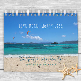 トロピカルパーソナライズされたビーチ2026写真 カレンダー