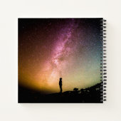 トロピカルパーソナライズされたフラワートラベルジャーナル ノートブック (裏面)