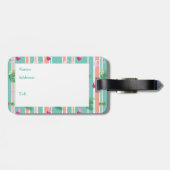 トロピカルパーソナライズされたラゲッジタグ ラゲッジタグ (裏面横)