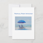 トロピカルパーティーの招待状 招待状 (正面)