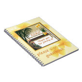 トロピカルパーティーティキハットゲストブックノートブック ノートブック (右側)