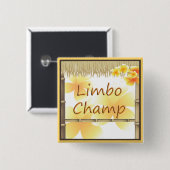 トロピカルパーティーティキハットリンボチャムボタン 缶バッジ (正面&裏面)