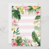 トロピカルパーティー40 40歳の誕生日招待状 招待状 (裏面)