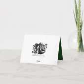 トロピカルパーティー ティキハット 感謝カード (裏面)