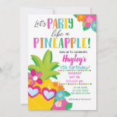 トロピカルパーティー　～パイナップルを添えて～ 招待状 (正面)
