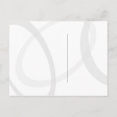 トロピカルパープルの日付を保存 案内ポストカード (裏面)