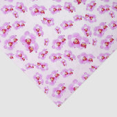 トロピカルパープルオーキッド花の写真パターン 薄葉紙 (詳細)