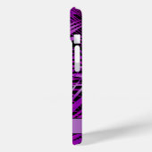 トロピカルパープルフロントオンブラックパーソナライズされた Case-Mate iPhoneケース (裏面 / 左)