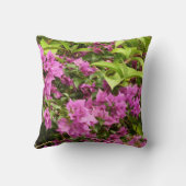 トロピカルパープルブーゲンビリアフローラ クッション (裏面)