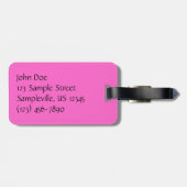 トロピカルパープルブーゲンビリアフローラ ラゲッジタグ (裏面横)