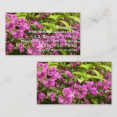 トロピカルパープルブーゲンビリアフローラ 名刺 (正面/裏面)