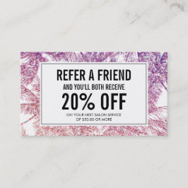 トロピカルパープル/ピンクグリッターパームスリファレンスカード 紹介カード