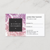 トロピカルパープル/ピンクグリッターパームスリファレンスカード 紹介カード (裏面)