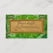 トロピカルパームおむつラッフルカード エンクロージャーカード (正面)