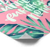 トロピカルパームに注目するまで休暇に ポスター (角)