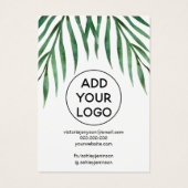 トロピカルパームのロゴジュエリーネックレスディスプレイ (裏面)