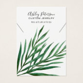 トロピカルパームのロゴジュエリーネックレスディスプレイ (正面)