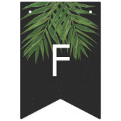 トロピカルパームの夜空に永遠が今始まる バンティングフラッグ (第1の旗)