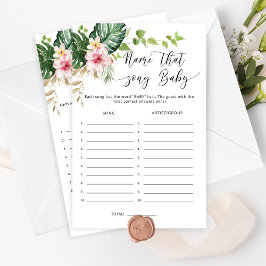 トロピカルパームの女の子のシャワー名は、歌のベビーゲーム