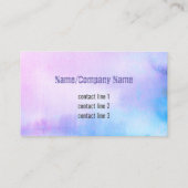 トロピカルパームの水色の名刺 名刺 (裏面)