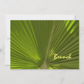 トロピカルパームの結婚式後ブランチ 招待状 (正面)