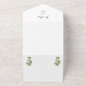 トロピカルパームウェディング オールインワン招待状 (外側)