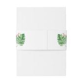 トロピカルパームウォーターハワイアン結婚ズ 招待状ベリーバンド (裏面例)