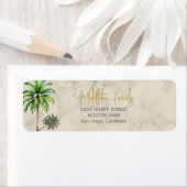 トロピカルパームエレガントツリークレメファミリー ラベル (インサイチュ)