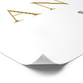 トロピカルパームエレガントツリービーチ結婚式へようこそ ポスター (角)