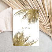 トロピカルパームエレガントツリービーチ結婚式リハーサル 招待状