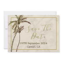 トロピカルパームエレガントモダン素朴の木結婚の