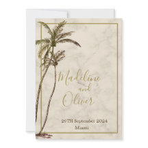 トロピカルパームエレガントモダン素朴の木結婚の