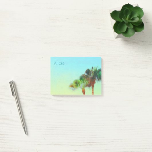 トロピカルパームカスタムの木のポストitノート ポストイット (オフィス)