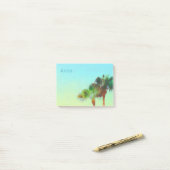 トロピカルパームカスタムの木のポストitノート ポストイット (デスク上)