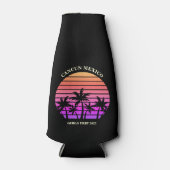 トロピカルパームカスタムツリービーチパーティー ボトルクーラー (正面)