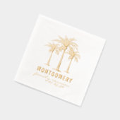 トロピカルパームカスタムツリー懇親会 箔ナプキン (左)