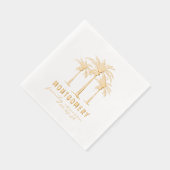 トロピカルパームカスタムツリー懇親会 箔ナプキン (右)