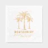 トロピカルパームカスタムツリー懇親会 箔ナプキン (正面)