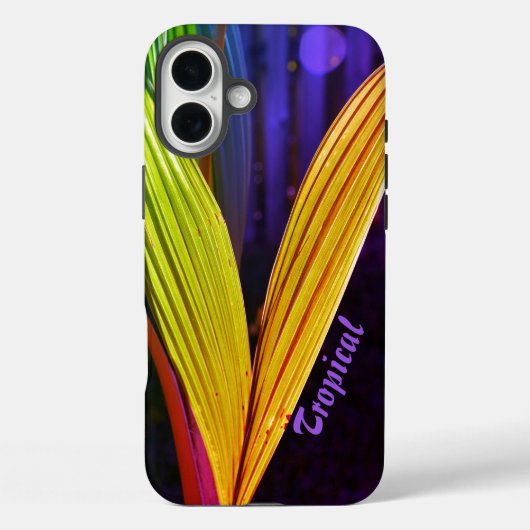 トロピカルパームカラフル Case-Mate iPhoneケース (裏面)
