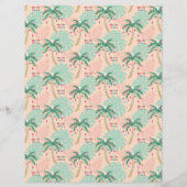 トロピカルパームクリスマスツリースクラップブック紙 (裏面)
