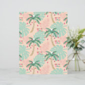 トロピカルパームクリスマスツリースクラップブック紙 (スタンド正面)