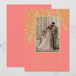 トロピカルパームクリスマスフォトカード シーズンカード