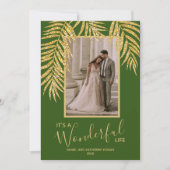 トロピカルパームクリスマスフォト シーズンカード (正面)