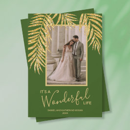 トロピカルパームクリスマスフォト シーズンカード